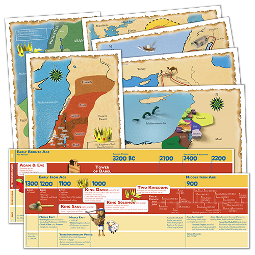 God's Great Covenant Old Testament Timeline & Map Set